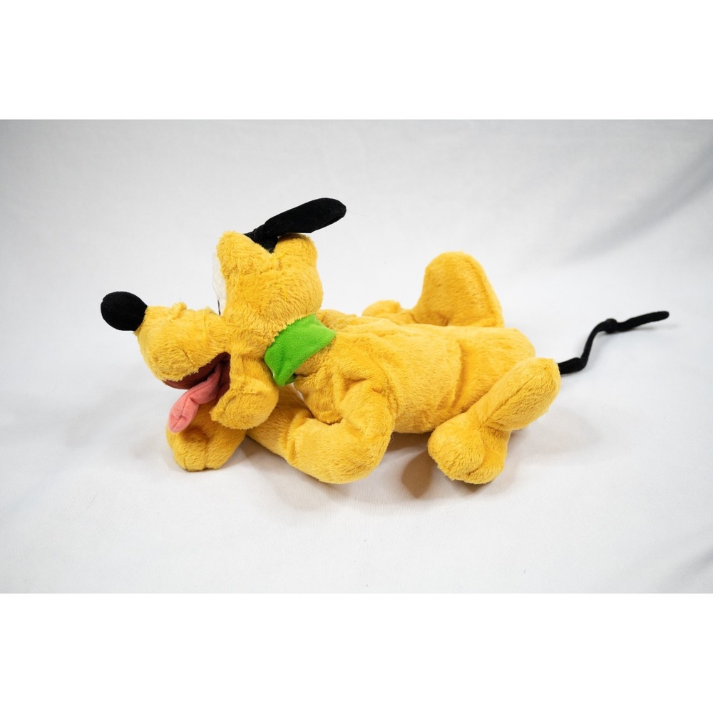 Disney Pluto Plush Toy Kids‎ 10in Yellow Excellent Laying Stuffed Animal Dog - Picture 4 of 5